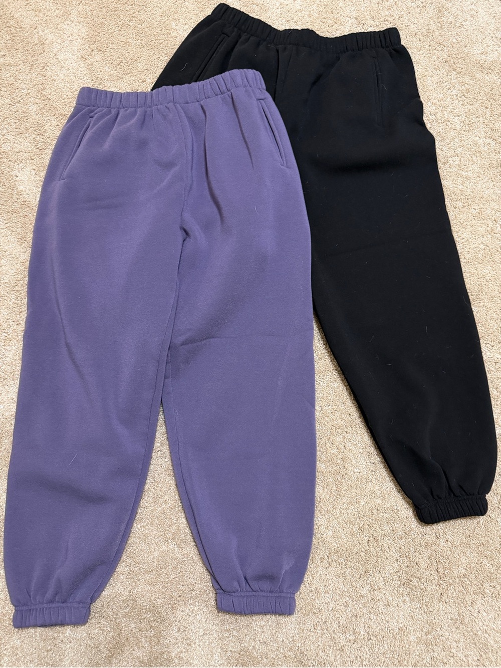 Bundle No Boundaries women’s juniors large Joggers Purple & Black scuba nwot
